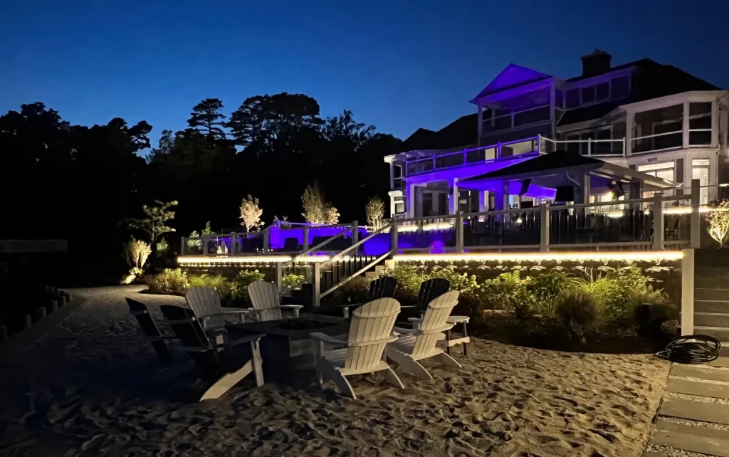 beach front lighting