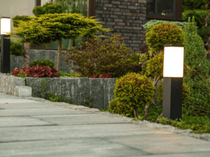 installed outdoor lighting