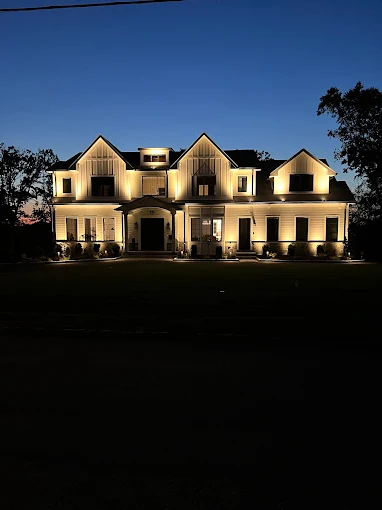 AOL Lighting project — nighttime exterior 2