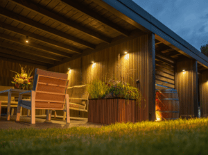 Landscape Lighting in patio area